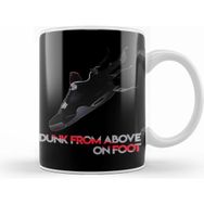Humuts Dunk From Above On Foot Air Jordan Iv 4 Beyaz Kupa