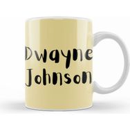 Humuts Dwayne Johnson Artwork Beyaz Kupa