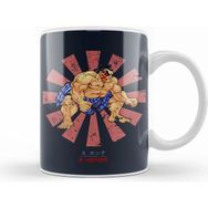 Humuts E Honda Retro Japanese Street Fighter Beyaz Kupa