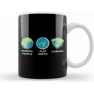 Humuts Earth Shapes Normal Flat Cuban Flat Earth Beyaz Kupa