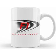 Humuts Eat Sleep Formula 1 Repeat Beyaz Kupa