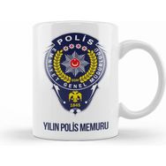 Humuts Emniyet Polisi Polise Hediye Beyaz Kupa