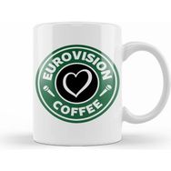 Humuts Eurovision Coffee Beyaz Kupa
