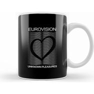 Humuts Eurovision Joy Division Parody Logo Beyaz Kupa
