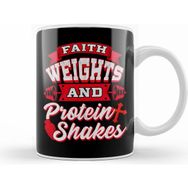 Humuts Faith Weights And Protein Shakes Religion Workout Kupa