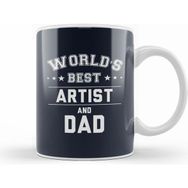Humuts Fathers Day World's Best Artist And Dad Tasse Kupa
