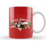 Humuts Feliz Navidad Fleas Navidad Christmas Pets Kupa Bardak