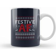 Humuts Festive Af Christmas Knit Pattern Kupa Bardak