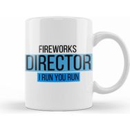 Humuts Fireworks Director I Run You Run Beyaz Kupa