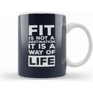 Humuts Fit Is Not A Destination Its A Way Of Life Beyaz Kupa