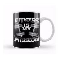 Humuts Fitness Is My Mission Motivated Weightlifting Gym Beyaz Kupa