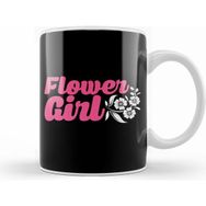 Humuts Flower Girl Adorable Wedding Ceremony Cute Flowery Kupa Bardak