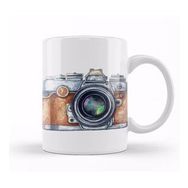 Humuts Fotoğraf Makinesi Sulu Boya Kupa Bardak