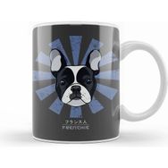 Humuts Frenchie Retro Japanese French Bulldog Kupa Bardak