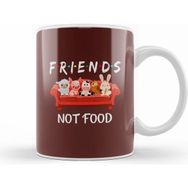 Humuts Friends Not Food Go Vegan Vegetarians Gift Kupa Bardak
