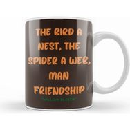 Humuts Friendship Quotes Day Ideas Love Gift William Blake Beyaz Kupa