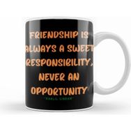 Humuts Friendship Quotes Gift Khalil Gibran Beyaz Kupa