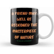Humuts Friendship Quotes Gift Ralph Waldo Emerson Beyaz Kupa