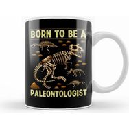 Humuts Funny Born to Be a Paleontologist Dinosaur Hunter Beyaz Kupa