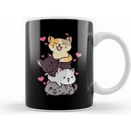Humuts Funny Cat Mountain Meowtain Kitty Pun Beyaz Kupa