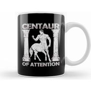 Humuts Funny Centaur Of Attention Pun Greek Mythology Beyaz Kupa