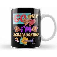 Humuts Funny Go Away I am Scrapbooking Cute Scrapbooker Beyaz Kupa