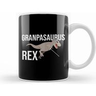 Humuts Funny Grandpasaurus Rex T Rex Grandpa Dinosaur Beyaz Kupa