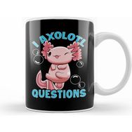 Humuts Funny I Axolotl Questions I Ask a Lot of Questions Beyaz Kupa