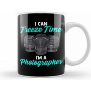 Humuts Funny I Can Freeze Time I am a Photographer Pun Beyaz Kupa