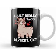 Humuts Funny I Just Really Love Alpacas Ok Cute Alpaca Beyaz Kupa