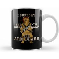 Humuts Funny I Support The Right To Arm Bears Pun Kupa Bardak