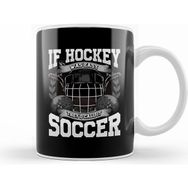 Humuts Funny Ice Hockey Because Murder is Wrong Hockey Beyaz Kupa
