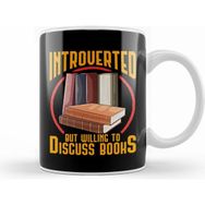 Humuts Funny Introverted But Willing to Discuss Books Beyaz Kupa
