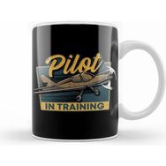 Humuts Funny Pilot In Training Please Wait Airplane Pilot Kupa Bardak