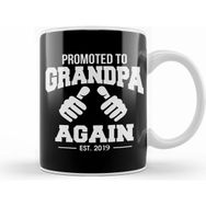 Humuts Funny Promoted to Grandpa Again 2019 Grandfather Kupa Bardak