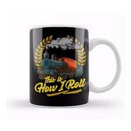 Humuts Funny This Is How I Roll Train Pun Model Train Pun Kupa Bardak