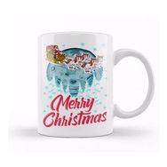 Humuts Funny Unicorn Santa Merry Christmas Gift Xmas 01 Kupa Bardak
