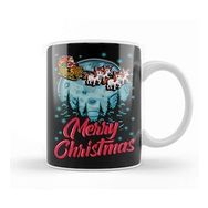 Humuts Funny Unicorn Santa Merry Christmas Gift Xmas Kupa Bardak