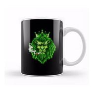 Humuts Funny Weed Marijuana Cannabis Kush Pot Green Lion Smoking Stoner Kupa Bardak
