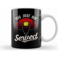 Humuts Funny You Just Got Served Tennis Player Pun Kupa Bardak