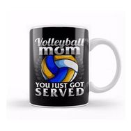 Humuts Funny You Just Got Served Volleyball Mom Serve Pun Kupa Bardak