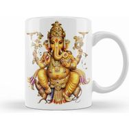 Humuts Ganesha Beyaz Kupa Bardak