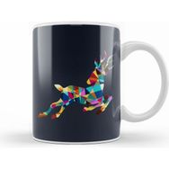 Humuts Geometric Animal Roe Deer Kupa Bardak