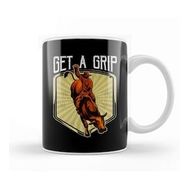 Humuts Get A Grip Bullrider Funny Competitive Riding Pun Kupa Bardak