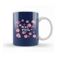 Humuts Girl Power Empowering Floral Background 01 Kupa Bardak
