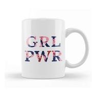 Humuts Girl Power Empowering Floral Background Kupa Bardak