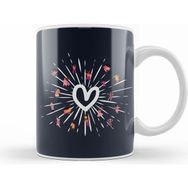 Humuts Girl Power Love Heart Kupa Bardak