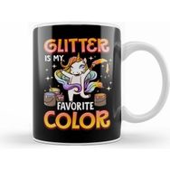 Humuts Glitter Is My Favorite Color Unicorn Rainbow Paint Kupa Bardak