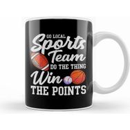 Humuts Go Local Sports Team Funny Sports Fan Sarcasm Pun Kupa Bardak
