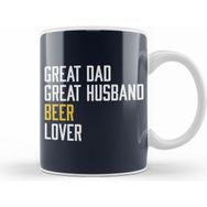 Humuts Great Dad Great Husband Beer Lover Kupa